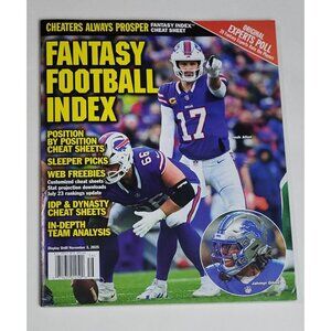 Fantasy Football Index 2025 Cheat Sheets Projections Magazine